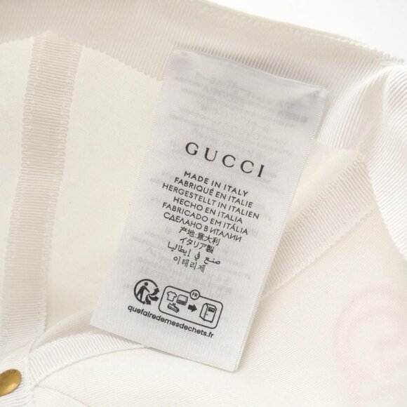 Gucci Never Usedmade in 2024 Cap Size L 59 Logo Embroidery White main image 9